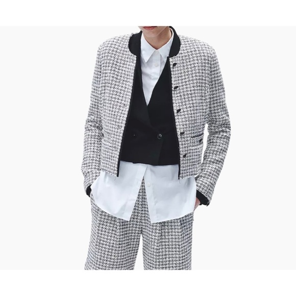 Rag & Bone collarless houndstooth blazer NEW - Picture 2 of 8
